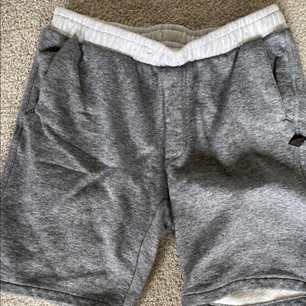 Rip Curl Gray Athletic Shorts with Elastic Waistband